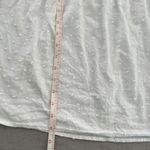 Gypsies & Moondust  women’s boxy fit semisheer white swiss dot crochet top size L Photo 10