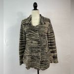 Free People Black and Tan Cardigan Photo 6