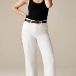 J.Crew Women’s Slim Wide-Leg Jean Size 28 White Wash Denim Photo 0