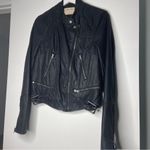 We The Free FREE PEOPLE Fenix Black Moto Jacket Small Photo 3