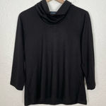 Modcloth  Black Cowl Neck 3/4 Sleeve Pullover Sweater NWT (XL) Photo 0