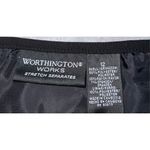 Worthington Women’s Black Fully Lined A-Line Pleated Mini Skirt 12 Photo 5