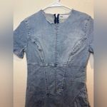 ZARA Women’s Light Blue Denim Mini Dress Size M Photo 2