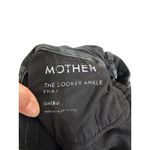 Mother The looker ankle fray‎ black distressed jeans leopard size 24 Photo 4