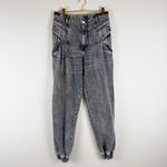 Retrofete Miriam Pant Acid Wash Slate Gray Baggy Jogger Jeans Size 26 Photo 3