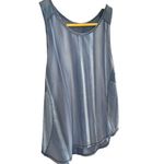 Lululemon Women 6 Sculpt Tank Brushed Spray Dye White Code Blue Mesh Back Long Photo 3