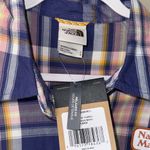 The North Face  shirt NEW large Flannel Camp Shirt Nature Magic Purple Plaid Photo 4