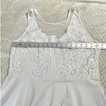 Grace Karin  A-Line Mini Dress Womens XL White Lace Illusion Sleeveless Reception Photo 6