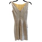 Adrianna Papell Hailey Logan ‎ Formal Gold Metallic Mini Ruffle Dress Size XS Photo 3