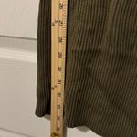 Abercrombie & Fitch  Reversible Knit Ribbed Mini Dress Size Small Green Sweater Photo 7