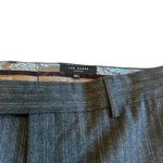 Ted Baker London Wide Leg Slacks Dress Pants Brown Pinstripe Size 32 L Women's Photo 5