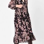 Isabel Marant  Floral Silk Crepe Midi Dress Size Small US 4 Photo 2