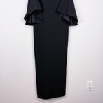 XScape  Black Bell Sleeve‎ Open Shoulder Long Dress Gown Size 8 Photo 5