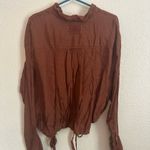 We The Free Free People Oversized Silky Western Beachy Boho
Cinch It Up Neutral Button Top Photo 3