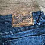 Vigoss  Studios Denim Thigh Biker Jean Cuffed Shorts Photo 2