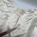 Reformation 100% Silk Long Sleeve Crop Photo 11