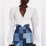 Veronica Beard Effy Puff Sleeve Top Sz S White Photo 1