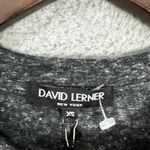 David Lerner  Top Womens XS Gray‎ Long Sleeve Ruffle Flare Boho Chic Glam NWT Photo 1