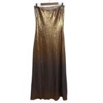 Show Me Your Mumu NEW NWT  Taylor Strapless Tube Maxi Dress In Gold Ombre Sequins Photo 6