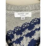 Derek Lam 10 Crosby Women's Fair Isle V-Neck Cardigan Sweater Size XS Blue Gray Photo 7