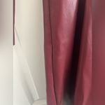 Shoshanna  Alexa Three Quarter Sleeve Faux Leather And Knit Combo Dress Photo 11