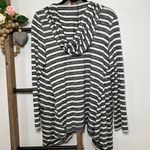 Vince Camuto Long Sleeve Lighweight Black White Cardigan Hoodie Size Medium Photo 4
