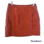 Romwe Burnt Orange Corduroy Mini Skirt M Photo 1