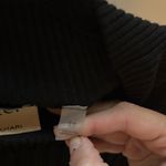 Elie Tahari Ribbed Smocked Fitted Black Sweater Photo 2