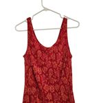 Vintage 90's Eva Blue Floral Ruffle Asymmetrical Sheath Dress Pink Size 12 Photo 2