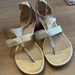 Coach  Vienna Gold T strap pebble leather sandal Photo 0