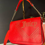 Juicy Couture Red Studded Flap Crossbody Bag NWT • Lovely Day • Gold Hardware • Photo 0