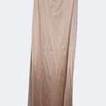 Vintage Lorraine Long Slip Beige USA made Lace trim Size 36 Tan Photo 0