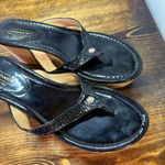 Coach Jorgina Black Heeled Flip Flop Size 7 Photo 2
