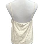 ZARA Floral Silk Effect and Lace Spaghetti Strap Blouse Cami Cream Black Medium Photo 2