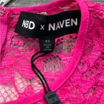 NWT NBD X Naven Lace Dahlia Dress in Pink Glo Size XS Photo 10