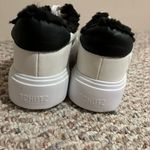 Schutz Kristin Platform Sneaker White Leather Lace Up Black Low Top- Size 9.5 Photo 4