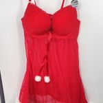 Censored SHEER Red‎ Babydoll Sz 38C Negligee Red Photo 0