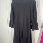 New Directions Black Long Bell Sleeve Dress Size Large EUC Photo 6