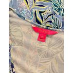 Lilly Pulitzer Blue Jessalynne Romper Wrap Mini Floral Ruffle Stretch Size M Photo 3