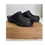 Born Mount II Black Leather Platform Clogs Size 9 Comfort Slip Photo 2