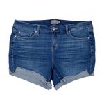 Torrid 5 Inch Mid-Rise Short Split Hem Cuffed Dark Wash Denim Plus Size 18 Photo 0