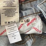 Alice + Olivia  Jeans Amazing High Rise BF Raw Hem Cuff Jean Rockstar Blue Wash Photo 10