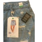 Celebrity Pink Regeneration Distressed Stellar Denim Skirt Photo 2