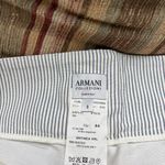 Armani Collezioni Cream Wide Leg Pants Photo 1