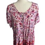 Torrid -WOMENS PINK AND  WHITE BABYDOLL TOP-SIZE 2X Photo 2