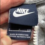 Nike Heather Gray Full-Zip hoodie vest with White SWOOSH logo Size S/P Photo 5