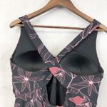 Eddie Bauer  Swim One Piece Swimsuit Size XL Ruched Shaping Twist Beach Cruise Photo 3