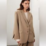 Re Ona Joey Oversized Blazer Tan Photo 3