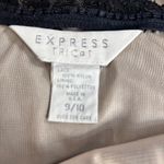 Vintage 90s Express Black Lace Slip Dress Nude Lined USA Made Medium Romantic Photo 6