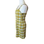 Divided H&M  Black Yellow Plaid Dress Size 6 Twee Academia College Clueless Y2K Photo 2